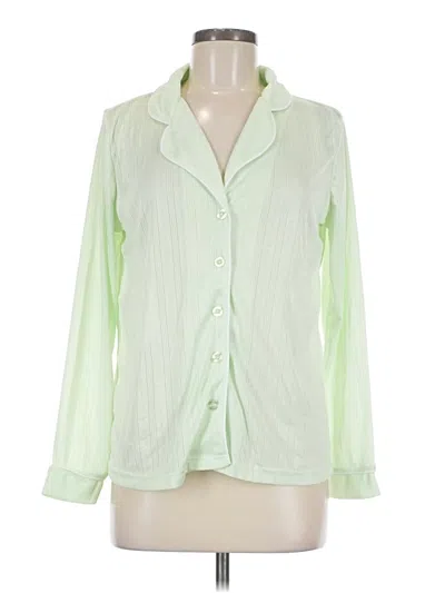 Pre-owned Just Be ... Long Sleeve Blouse In Green
