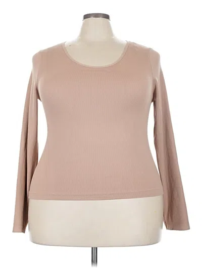 Pre-owned Just Be ... Long Sleeve T-shirt In Brown