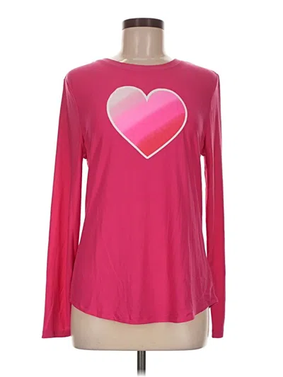 Pre-owned Just Be ... Long Sleeve T-shirt In Pink