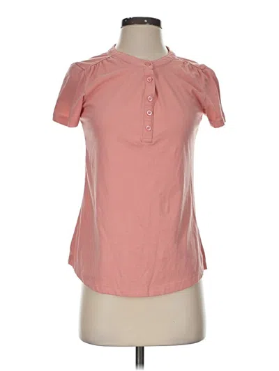 Pre-owned Just Be ... Short Sleeve Henley Shirt In Pink