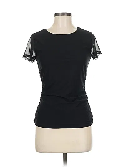 Pre-owned Just Be ... Short Sleeve Top Black Crew Neck Tops