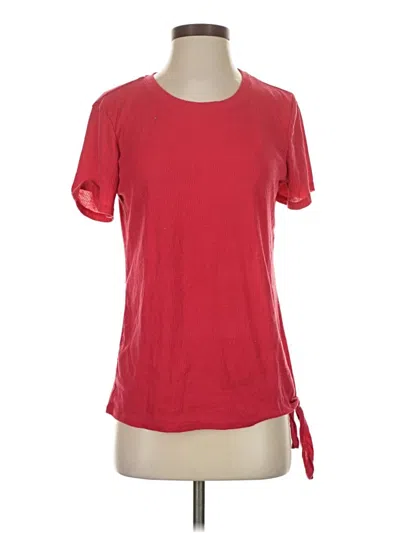 Pre-owned Just Be ... Short Sleeve Top Red Crew Neck Tops