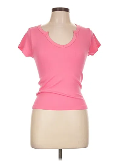 Pre-owned Just Be ... Short Sleeve T-shirt In Pink