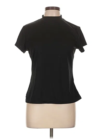 Pre-owned Just Be ... Short Sleeve Turtleneck In Black