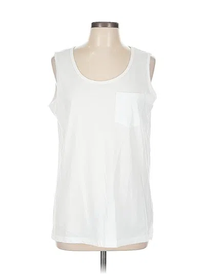 Pre-owned Just Be ... Sleeveless T-shirt In White