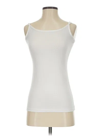 Pre-owned Just Be ... Tank Top Ivory Strapless Neckline Tops In White