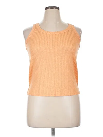 Pre-owned Just Be ... Tank Top Orange Halter Neckline Tops