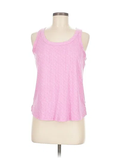 Pre-owned Just Be ... Tank Top Pink Halter Neckline Tops