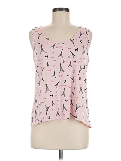Pre-owned Just Be ... Tank Top Pink Sweetheart Neckline Tops