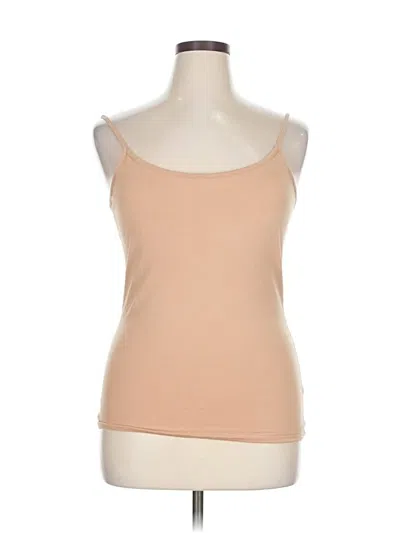 Pre-owned Just Be ... Tank Top Tan Strapless Neckline Tops In Brown
