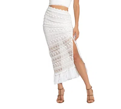 Just Bee Queen Bali Skirt In White