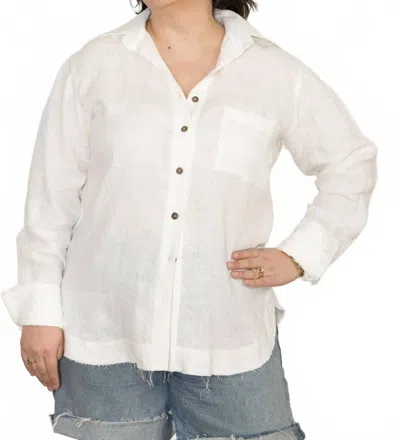 Just Bee Queen Beckett Shirt In Ecru