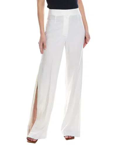 Just Bee Queen Edie Linen-blend Pant In White