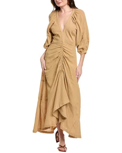Just Bee Queen Fedra Maxi Dress In Brown