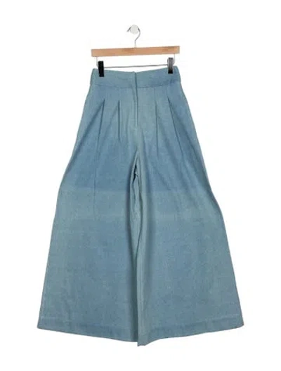 Pre-owned Just Bee Queen High-rise Wide Leg Jeans In Blue