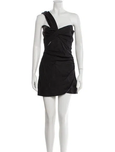 Pre-owned Just Bee Queen Linen Mini Dress In Gray