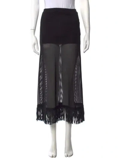Pre-owned Just Bee Queen Long Skirt In Black
