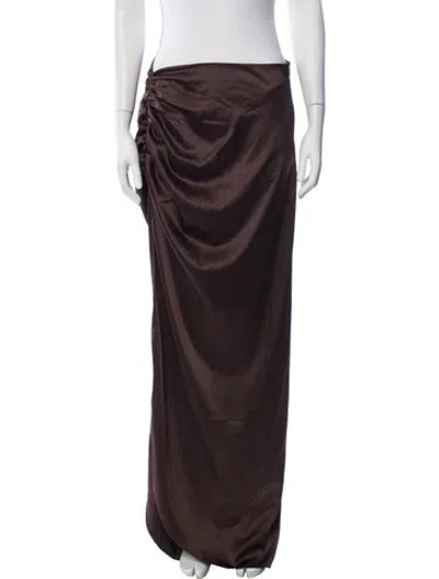 Pre-owned Just Bee Queen Long Skirt In Brown