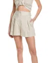 Just Bee Queen Marlow Linen Short In Beige