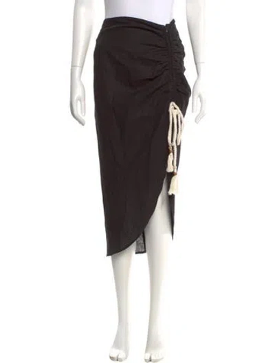 Pre-owned Just Bee Queen Midi Length Skirt In Black