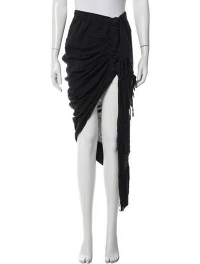 Pre-owned Just Bee Queen Midi Length Skirt In Blue