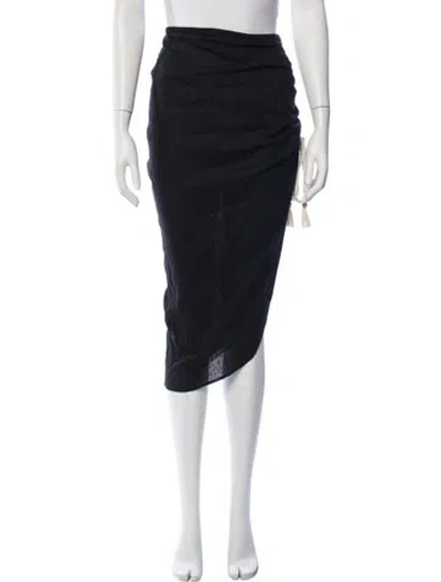 Pre-owned Just Bee Queen Midi Length Skirt In Blue