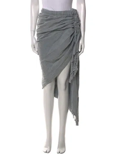 Pre-owned Just Bee Queen Midi Length Skirt In Gray