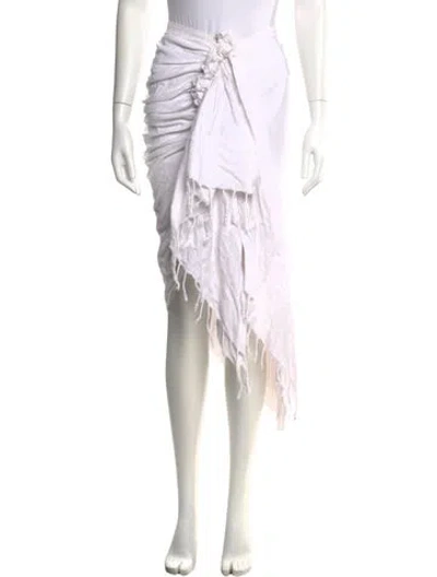 Pre-owned Just Bee Queen Midi Length Skirt In Neutral