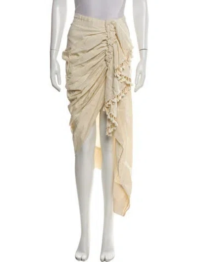 Pre-owned Just Bee Queen Midi Length Skirt In Neutral