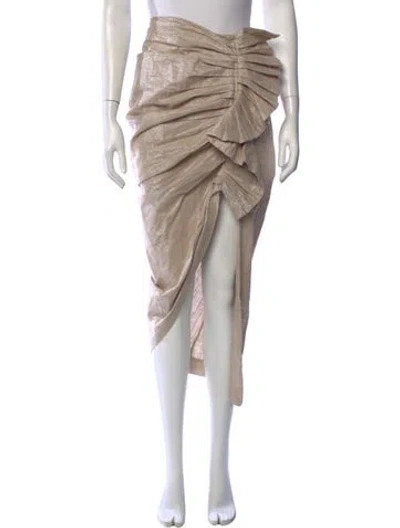 Pre-owned Just Bee Queen Midi Length Skirt In Neutrals