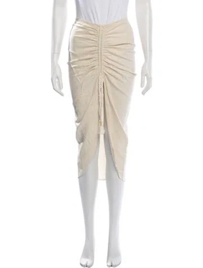 Pre-owned Just Bee Queen Midi Length Skirt In Neutrals