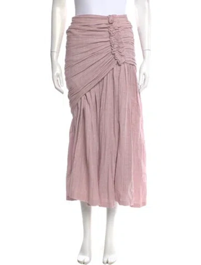 Pre-owned Just Bee Queen Midi Length Skirt In Pink