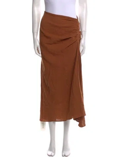 Pre-owned Just Bee Queen Midi Length Skirt W/ Tags In Brown