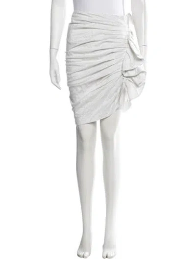 Pre-owned Just Bee Queen Mini Skirt In White