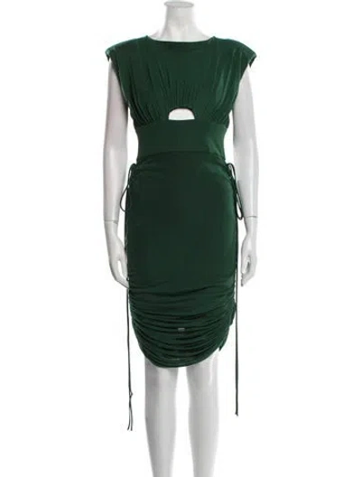 Pre-owned Just Bee Queen Nylon Knee-length Dress W/ Tags In Green