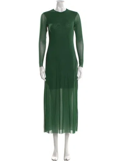 Pre-owned Just Bee Queen Nylon Long Dress In Green