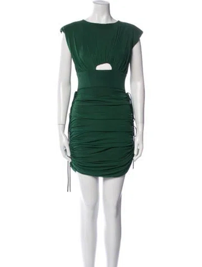 Pre-owned Just Bee Queen Nylon Midi Length Dress In Green