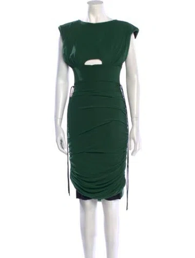 Pre-owned Just Bee Queen Nylon Midi Length Dress W/ Tags In Green