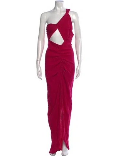 Pre-owned Just Bee Queen One-shoulder Long Dress W/ Tags In Pink