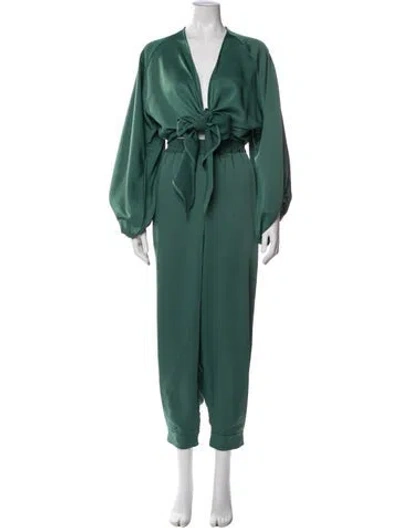 Pre-owned Just Bee Queen Pant Set In Green
