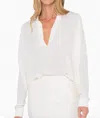 Just Bee Queen Rue Blouse In Bone In Beige