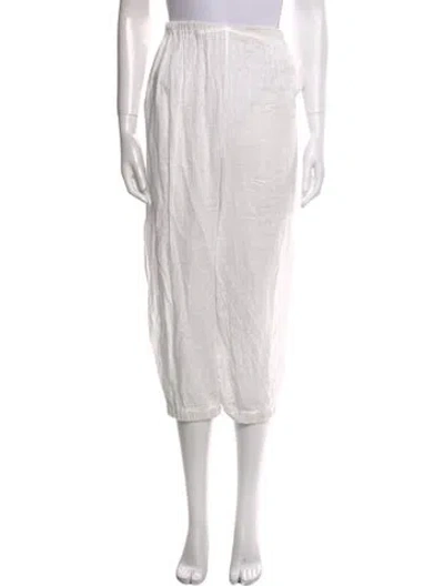 Pre-owned Just Bee Queen Skinny Leg Pants In White