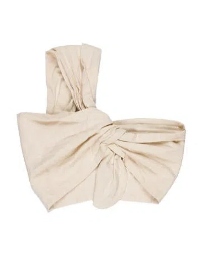 Pre-owned Just Bee Queen Strapless Crop Top In Neutral