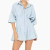 JUST BEE QUEEN TEAGAN DRESS IN CHAMBRAY