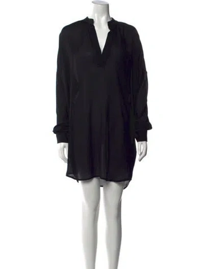 Pre-owned Just Bee Queen V-neck Mini Dress W/ Tags In Black