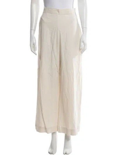 Pre-owned Just Bee Queen Wide Leg Pants In Neutrals