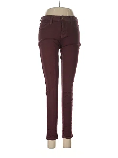 Pre-owned Just Black Casual Pants In Burgundy