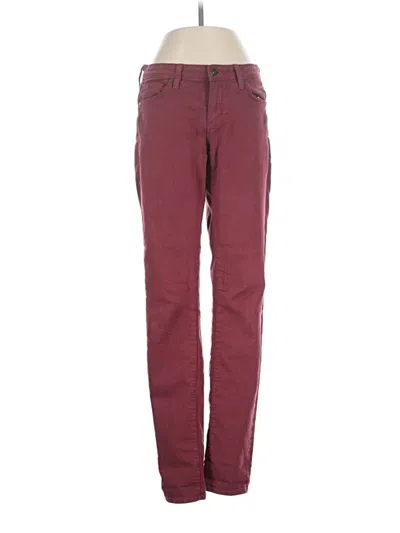 Pre-owned Just Black Casual Pants In Burgundy