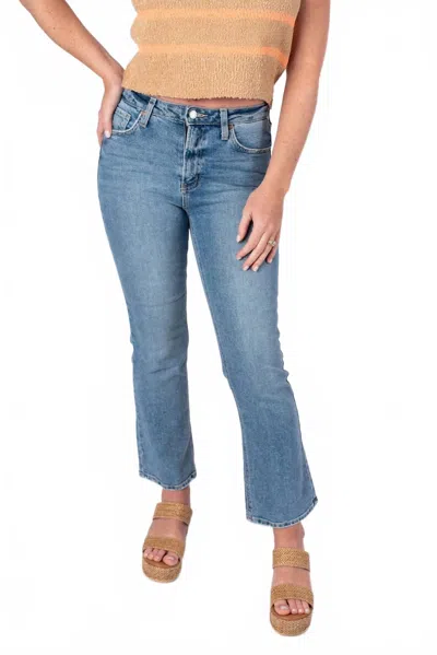 Just Black Denim Aster Bootcut Jeans In Medium Wash In Blue