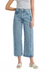Just Black Denim Barrel Twist Jean In Medium Blue In Blue